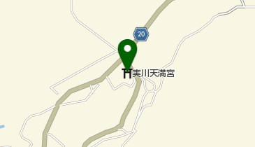 実川天満宮の地図画像