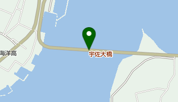 宇佐大橋の地図画像