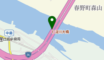 仁淀川大橋の地図画像