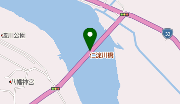 仁淀川橋の地図画像