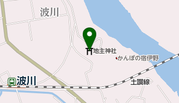 地主神社の地図画像