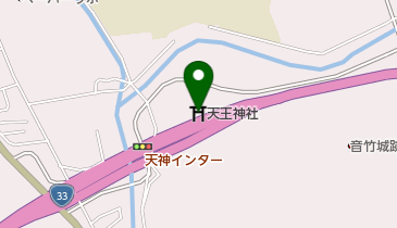 天王神社の地図画像