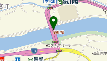 鏡川橋の地図画像