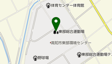 東部総合運動場の地図画像