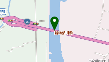 新物部川橋の地図画像