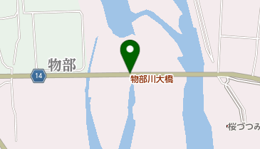 物部川大橋の地図画像