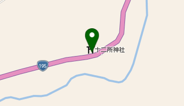 十二所神社の地図画像
