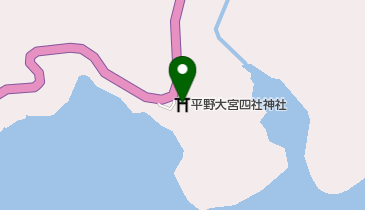 平野大宮四社神社の地図画像