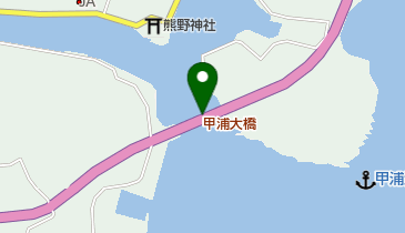 甲浦大橋の地図画像