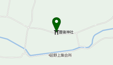 豊後神社の地図画像