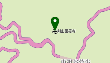 剣山園福寺の地図画像