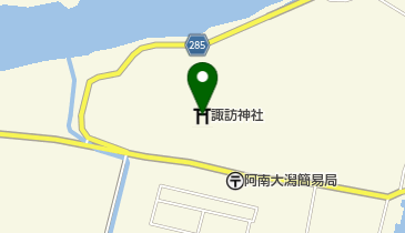 諏訪神社の地図画像