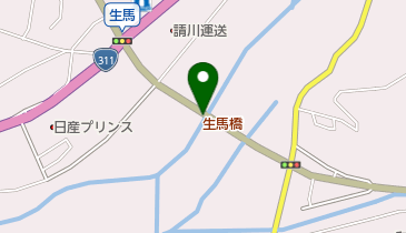 生馬橋の地図画像