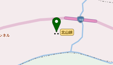 北山峡の地図画像