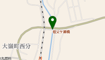 祖父ケ瀬橋の地図画像