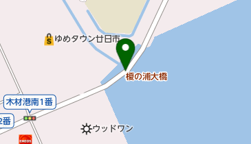 榎の浦大橋の地図画像