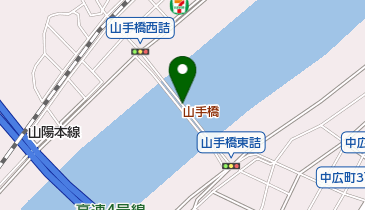 山手橋の地図画像