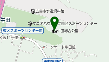 牛田総合公園の地図画像