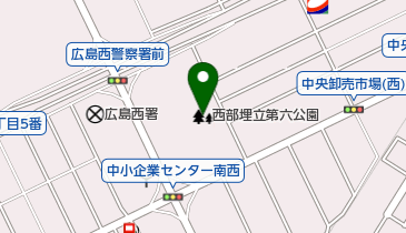 西部埋立第六公園の地図画像