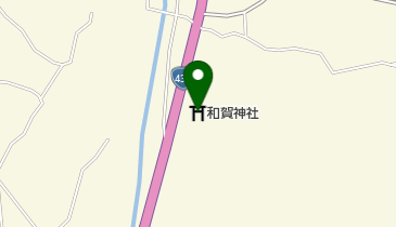 和賀神社の地図画像