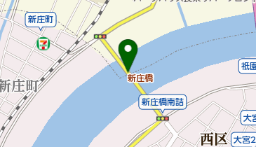 新庄橋の地図画像