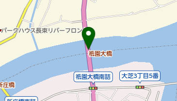 祇園大橋の地図画像