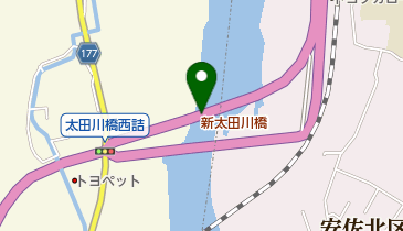 新太田川橋の地図画像