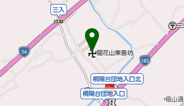 龍花山東善坊の地図画像
