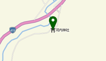 河内神社の地図画像