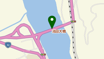 池田大橋の地図画像