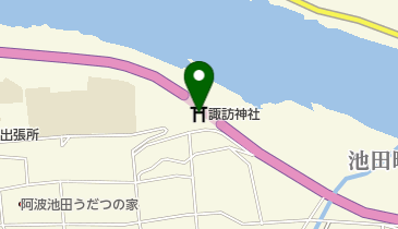 諏訪神社の地図画像