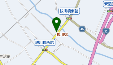 抜川橋の地図画像