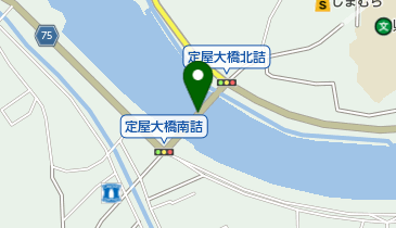定屋大橋の地図画像