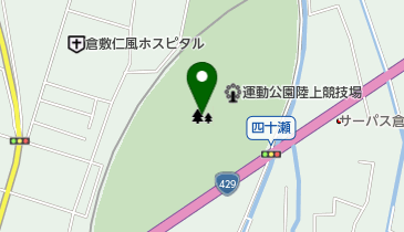 倉敷運動公園の地図画像