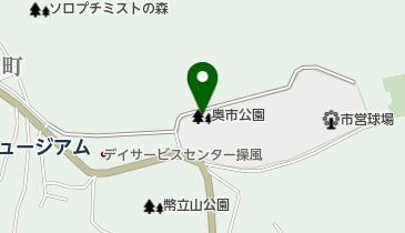 奥市公園の地図画像