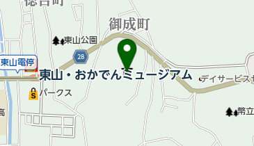玉井宮東照宮の地図画像