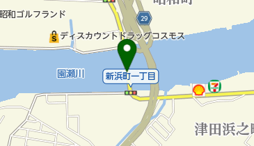 津田橋の地図画像