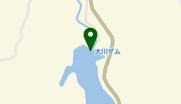 大川ダムの地図画像