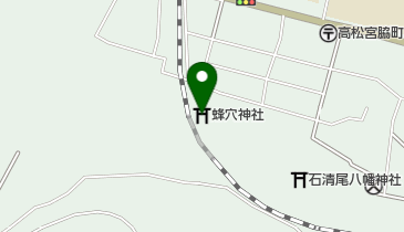 蜂穴神社の地図画像