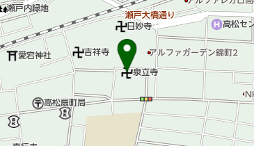 泉立寺の地図画像