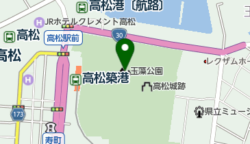玉藻公園の地図画像
