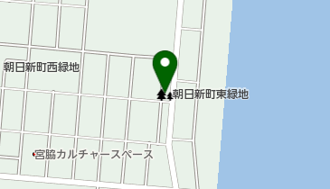 朝日新町東緑地の地図画像