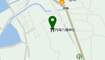 内海八幡神社の地図画像