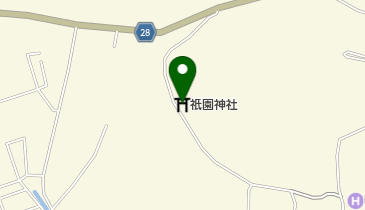 祇園神社の地図画像