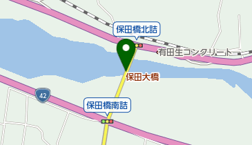 保田大橋の地図画像