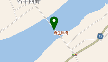 麻生津橋の地図画像