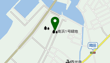 南浜1号緑地の地図画像
