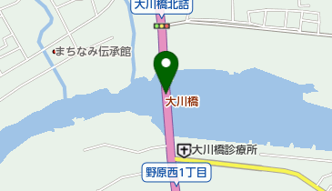 大川橋の地図画像