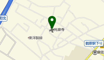 光泉寺の地図画像