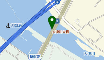 大津川大橋の地図画像